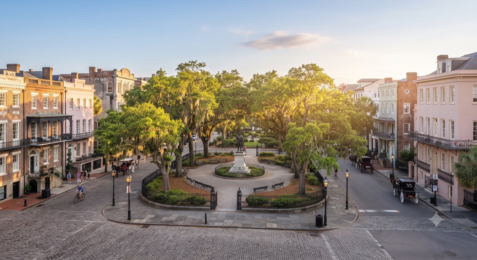 Historic Savannah Georgia squares